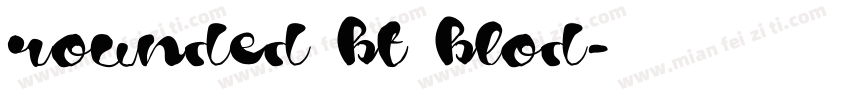 rounded bt blod字体转换